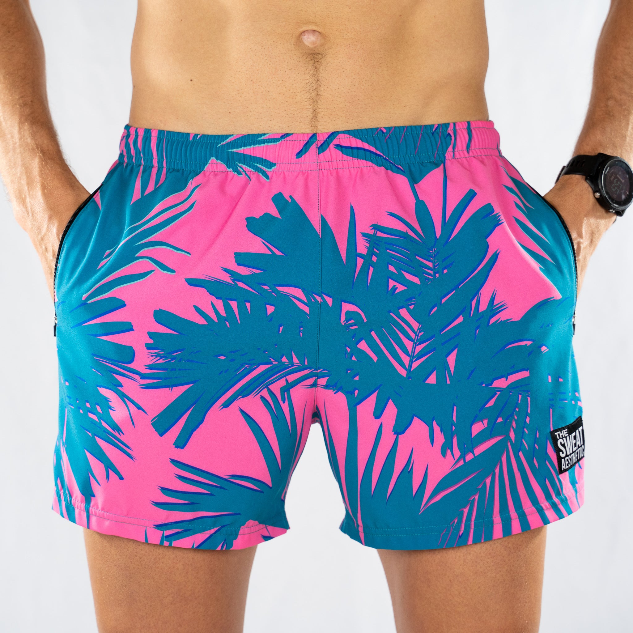 Men s Running Shorts Neon Nights The Sweat Aesthetic