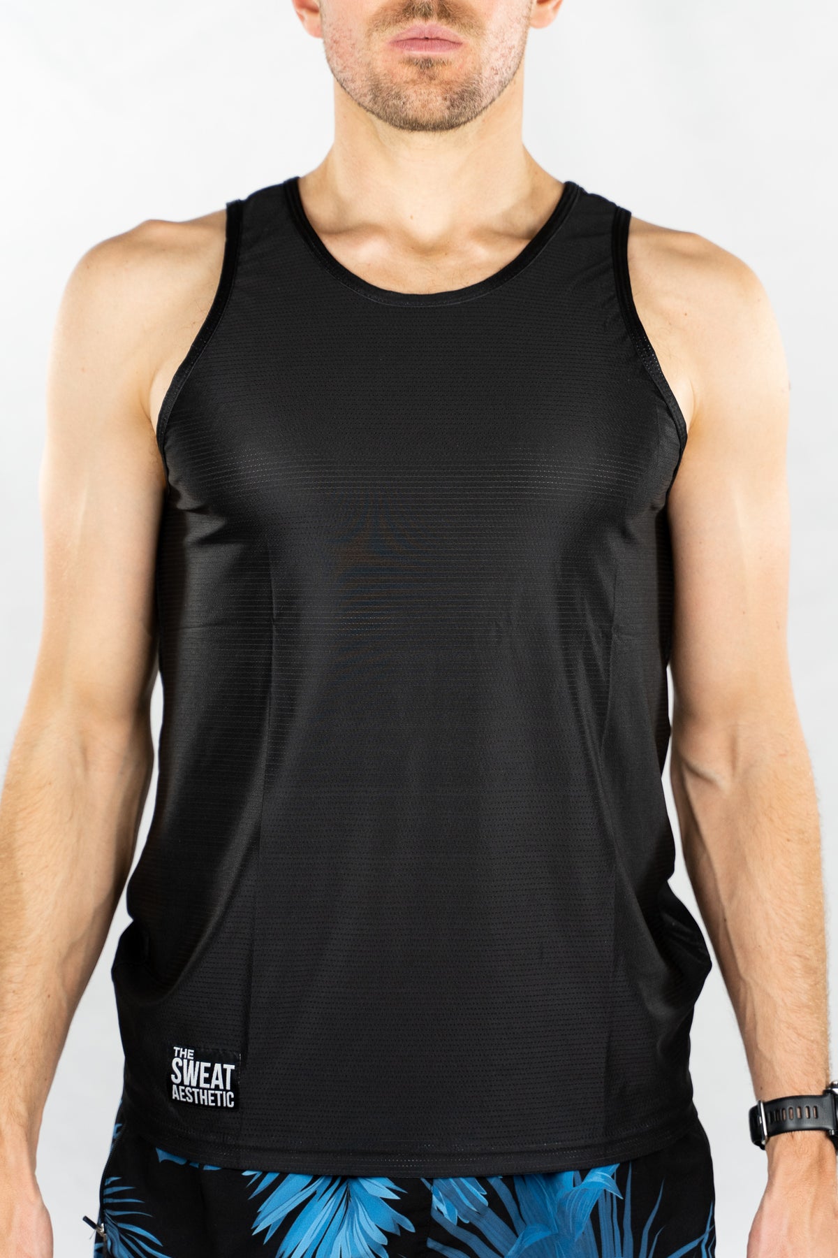 Men&#39;s Running Singlet - Classic Black
