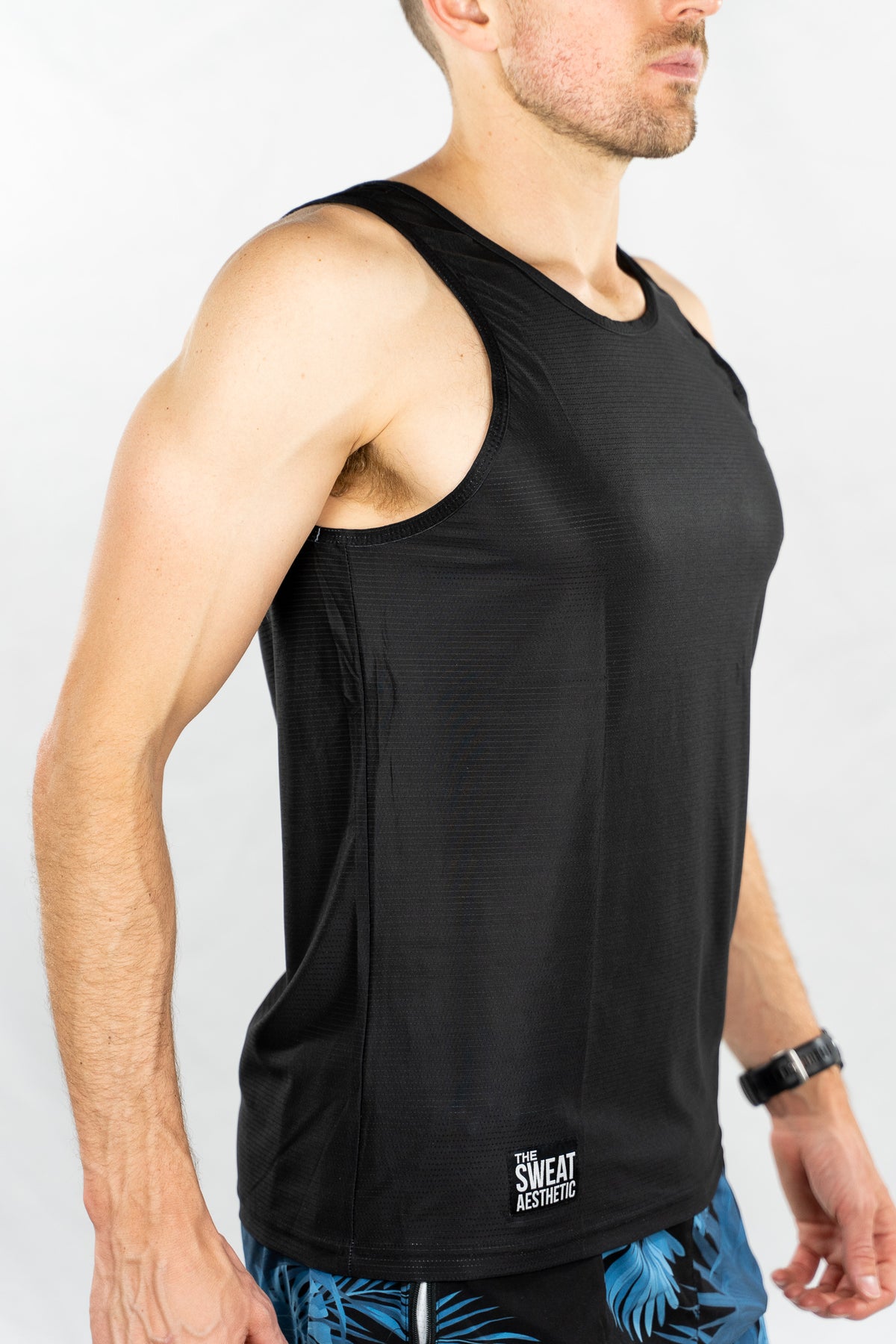 Men&#39;s Running Singlet - Classic Black