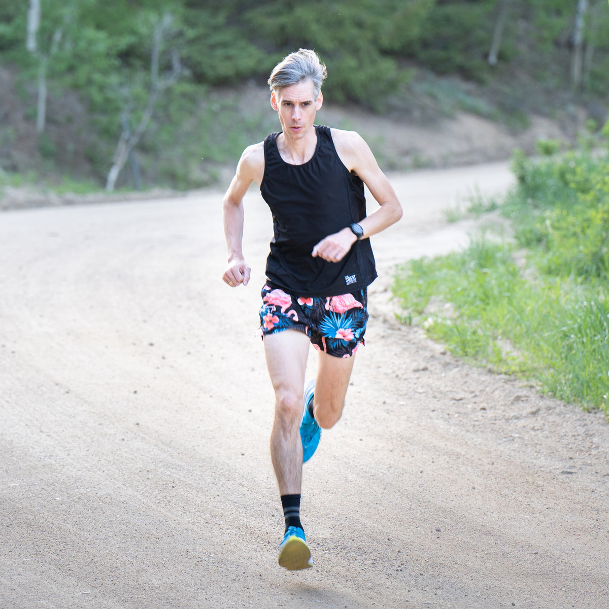 Men's Running Singlet - Neon Nights - The Sweat Aesthetic