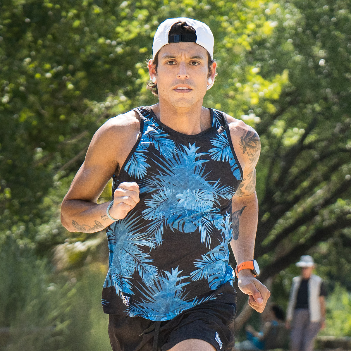 Men&#39;s Running Singlet - Fierce Ferns