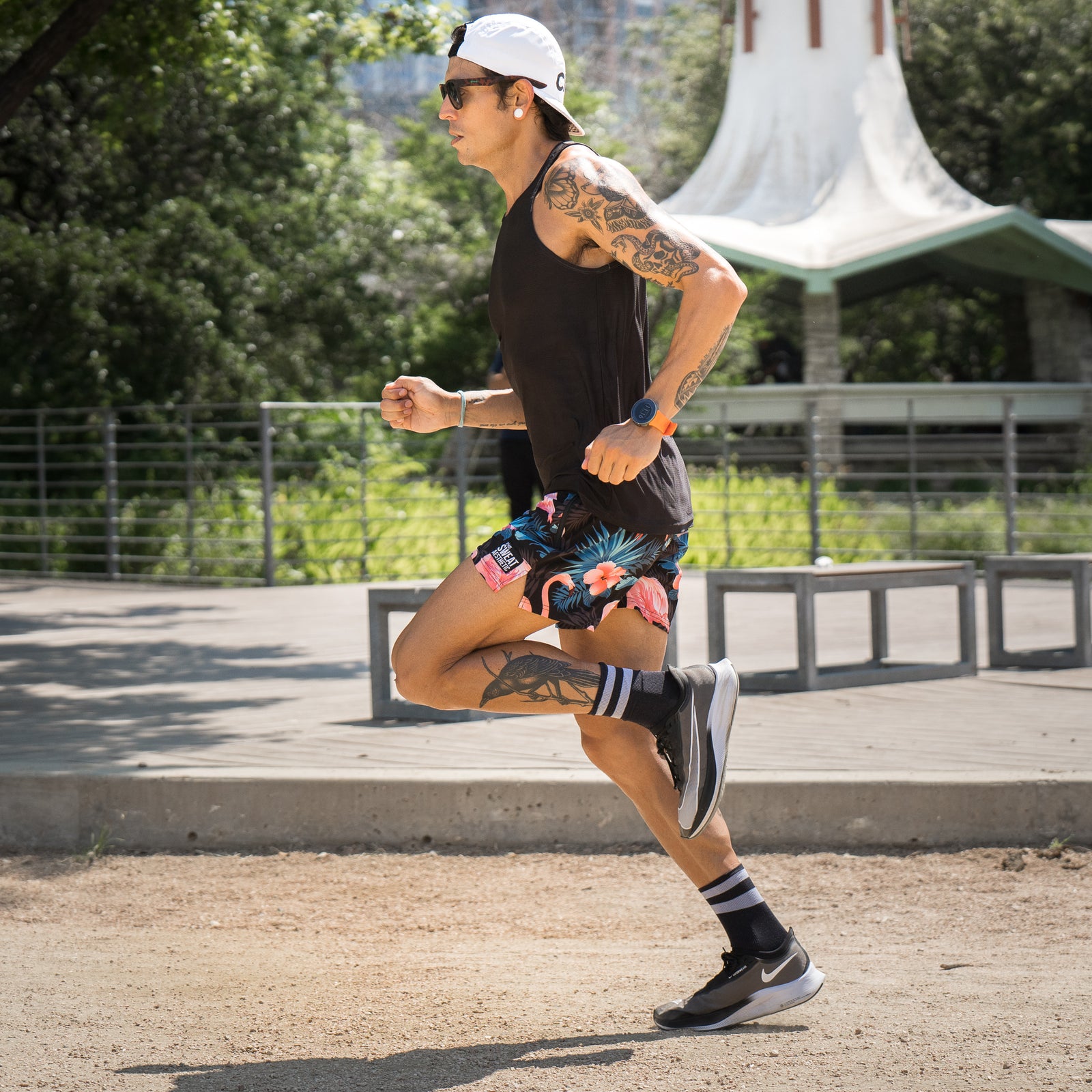 Men's Running Singlet - Classic Black - The Sweat Aesthetic