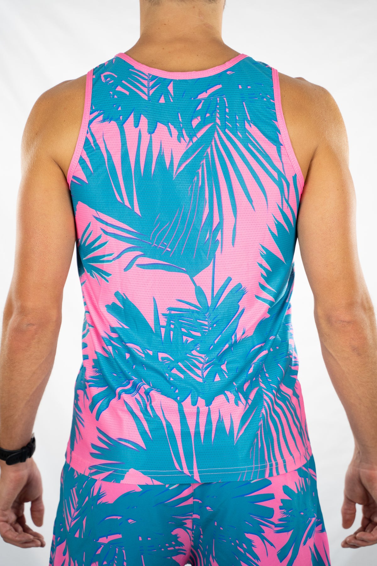 Men&#39;s Running Singlet - Neon Nights