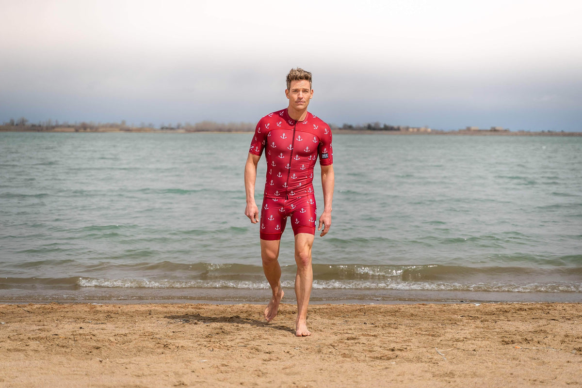 The Sweat Aesthetic Triathlon Short Men&#39;s Triathlon Short - Anchors