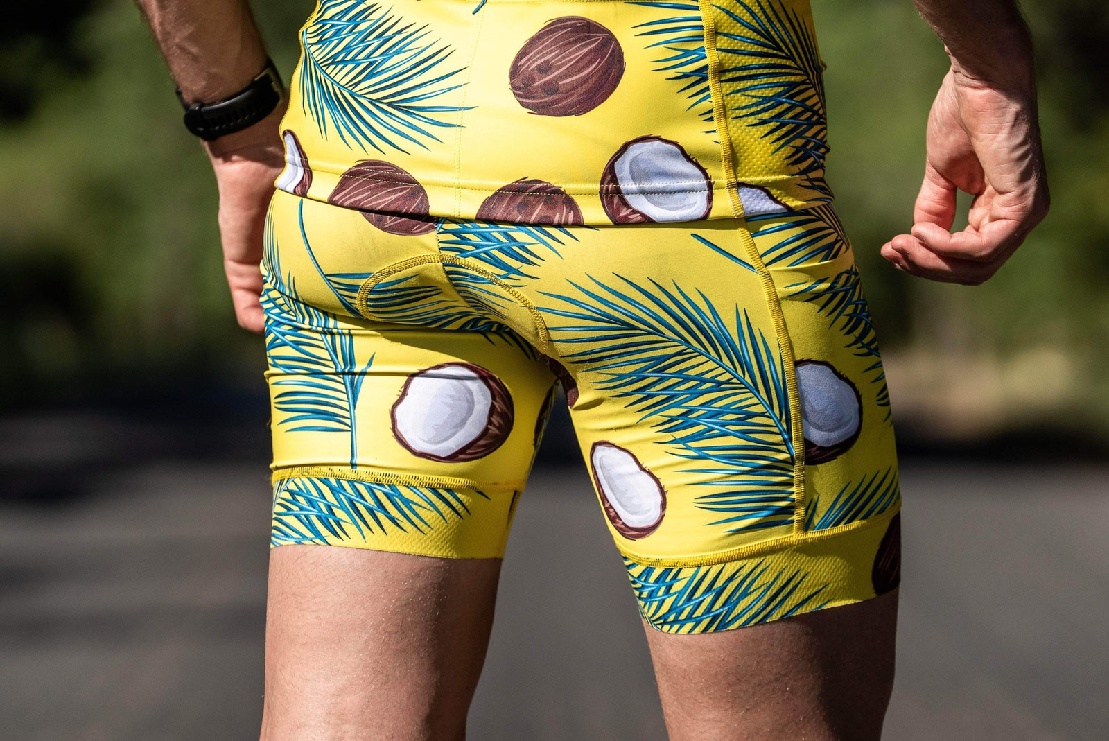 The Sweat Aesthetic Triathlon Short Extra Small Men's Triathlon Short - Coconuts