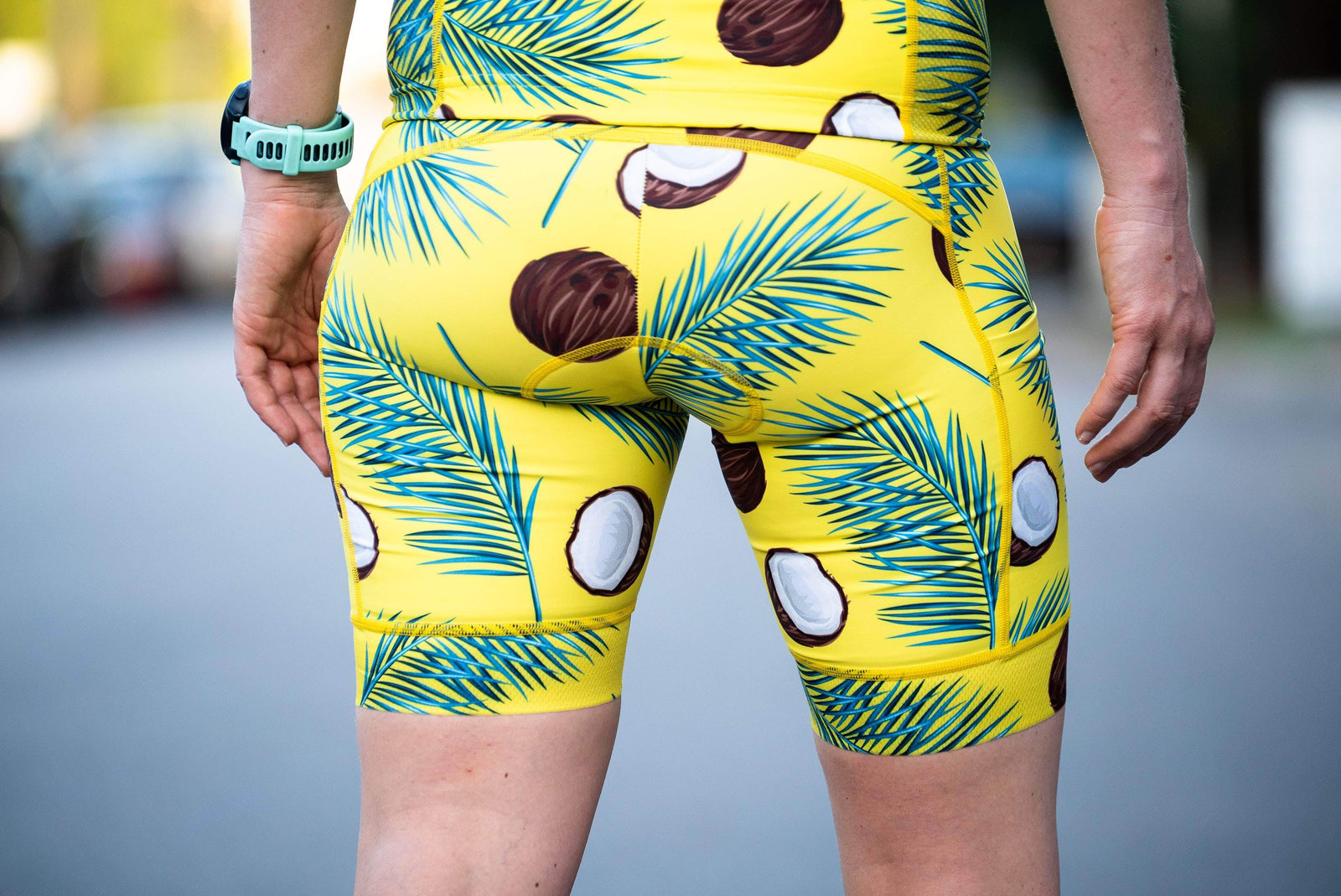 The Sweat Aesthetic Triathlon Short Extra Small Women's Triathlon Short - Coconuts